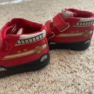 Baby fire truck shoes